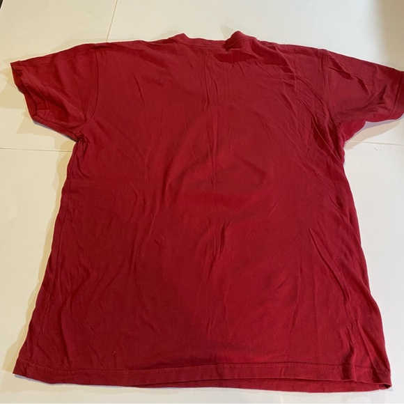 Too Fast Brand Deathabilly Goth tee SZ L GUC see last 2 pic for spot, v-neck - Picture 5 of 8